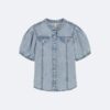 Chemise en denim à boutons pour filles Chemise en denim à boutons pour filles