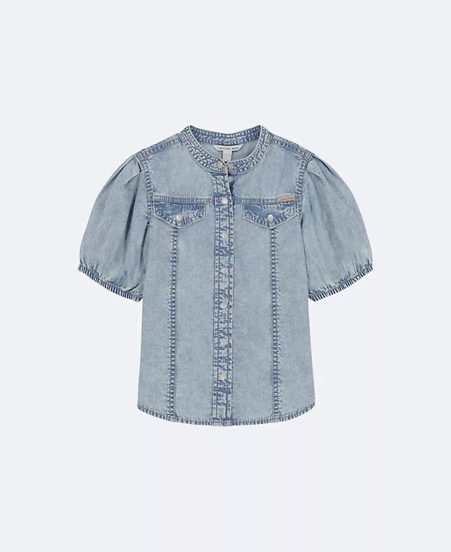 Chemise en denim à boutons pour filles Chemise en denim à boutons pour filles