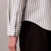 Chemise en popeline délavée à rayures teintes dans la masse Chemise en popeline délavée à rayures teintes dans la masse
