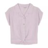 Chemise nouée à boutons pour filles Chemise nouée à boutons pour filles