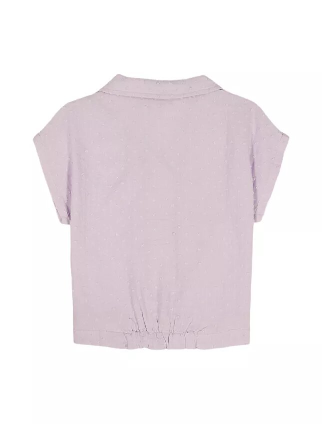 Chemise nouée à boutons pour filles Chemise nouée à boutons pour filles