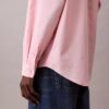 Chemise oversize en popeline de coton boutonnée Chemise oversize en popeline de coton boutonnée