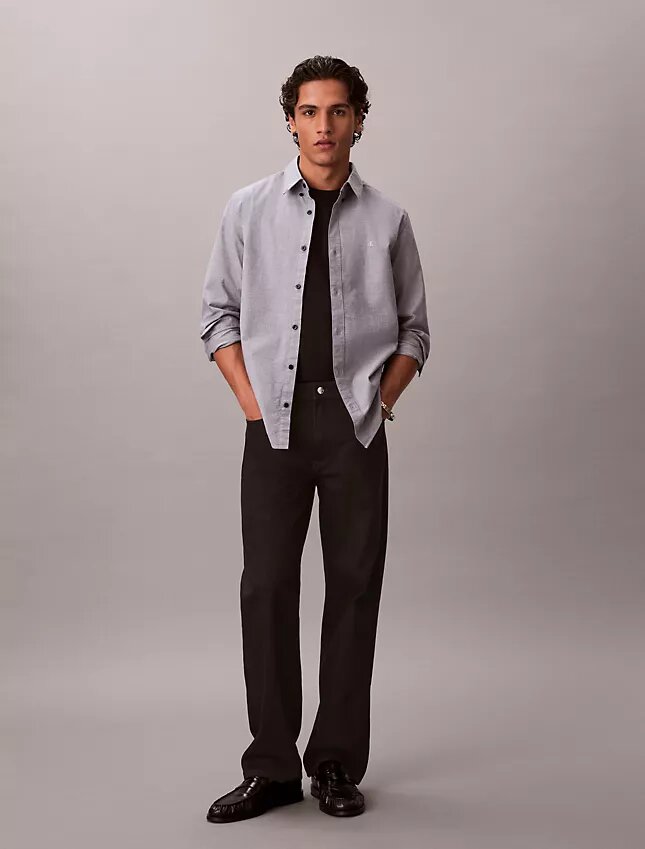 Chemise Oxford classique unie à boutons Chemise Oxford classique unie à boutons
