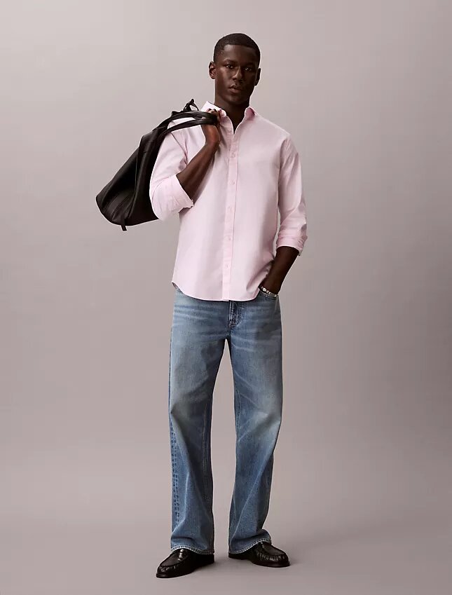 Chemise Oxford classique unie à boutons Chemise Oxford classique unie à boutons