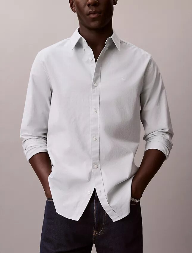 Chemise Oxford classique unie à boutons Chemise Oxford classique unie à boutons