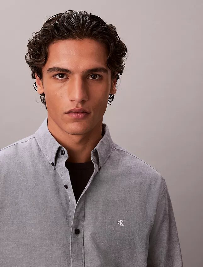 Chemise Oxford classique unie à boutons Chemise Oxford classique unie à boutons