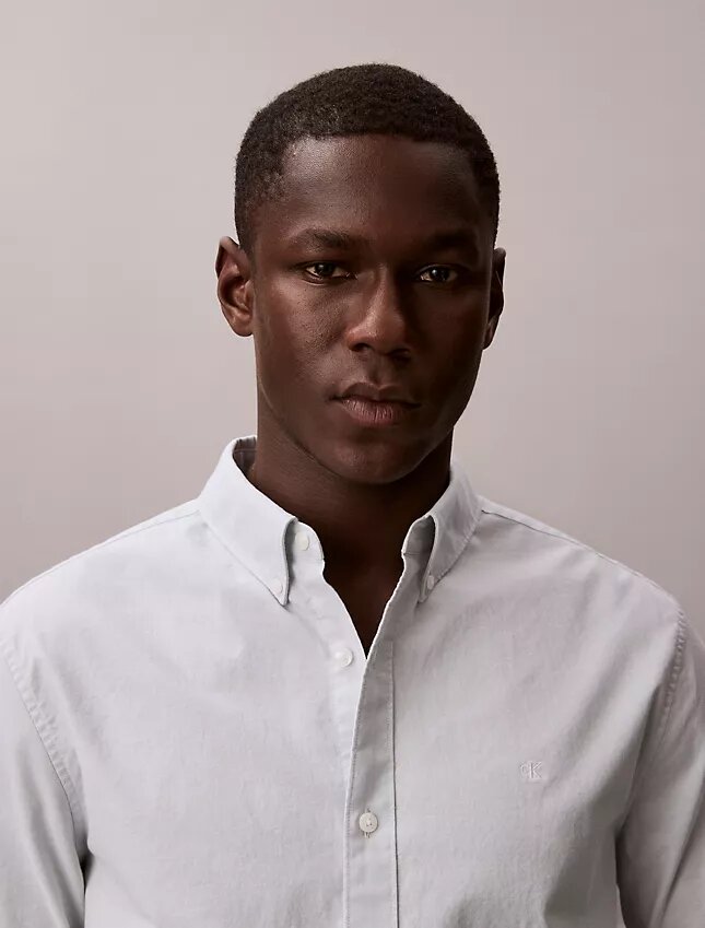 Chemise Oxford classique unie à boutons Chemise Oxford classique unie à boutons