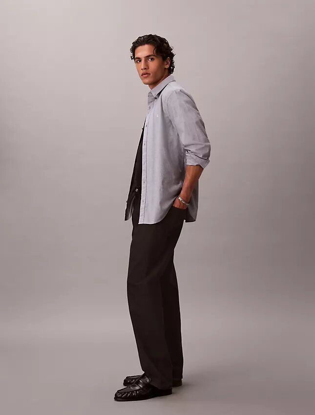 Chemise Oxford classique unie à boutons Chemise Oxford classique unie à boutons