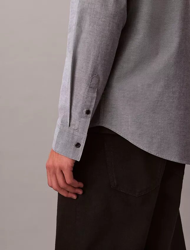 Chemise Oxford classique unie à boutons Chemise Oxford classique unie à boutons