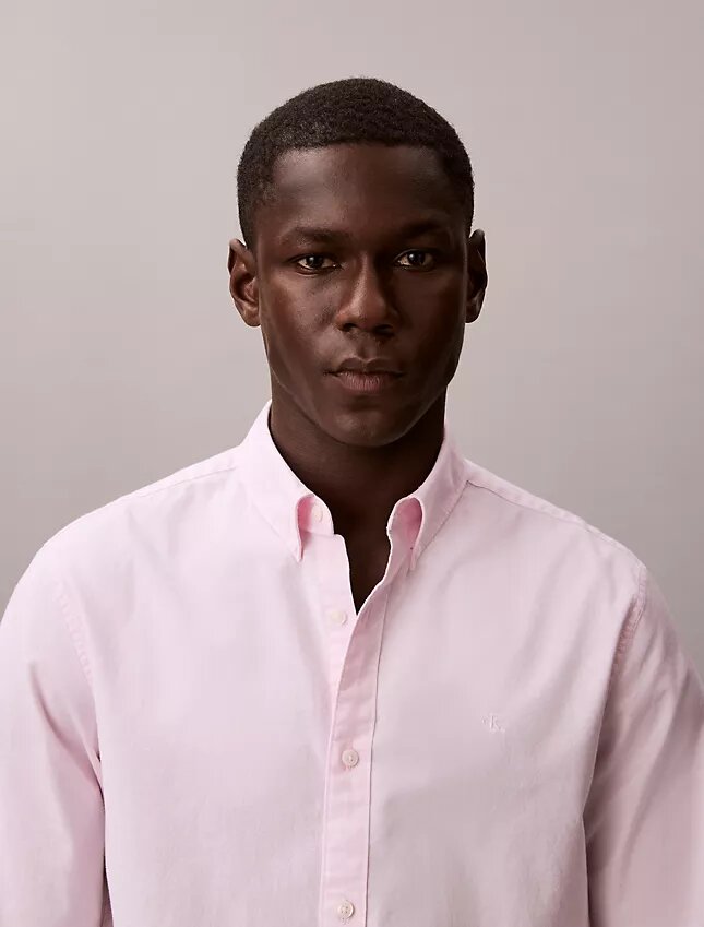 Chemise Oxford classique unie à boutons Chemise Oxford classique unie à boutons