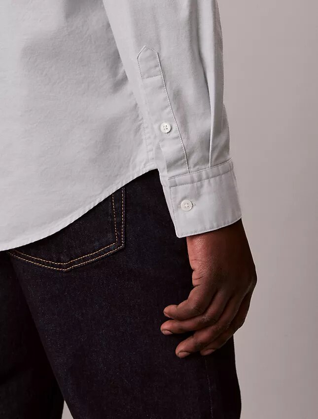 Chemise Oxford classique unie à boutons Chemise Oxford classique unie à boutons