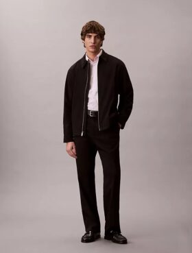 Chemise slim boutonnée en Cotton Stretch à rayures