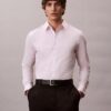 Chemise slim boutonnée en Cotton Stretch à rayures Chemise slim boutonnée en Cotton Stretch à rayures