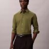 Chemise slim boutonnée en popeline de coton Cotton Stretch Chemise slim boutonnée en popeline de coton Cotton Stretch