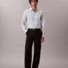 Chemise slim à carreaux en Cotton Stretch boutonnée Chemise slim à carreaux en Cotton Stretch boutonnée
