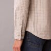 Chemise slim à carreaux en Cotton Stretch boutonnée Chemise slim à carreaux en Cotton Stretch boutonnée