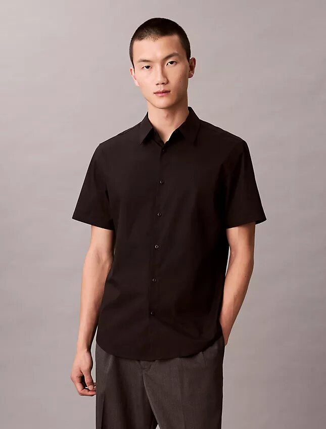Chemise slim en coton Stretch à boutons Chemise slim en coton Stretch à boutons