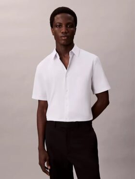 Chemise slim en coton Stretch à boutons