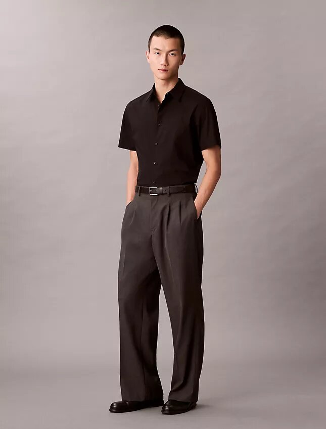 Chemise slim en coton Stretch à boutons Chemise slim en coton Stretch à boutons
