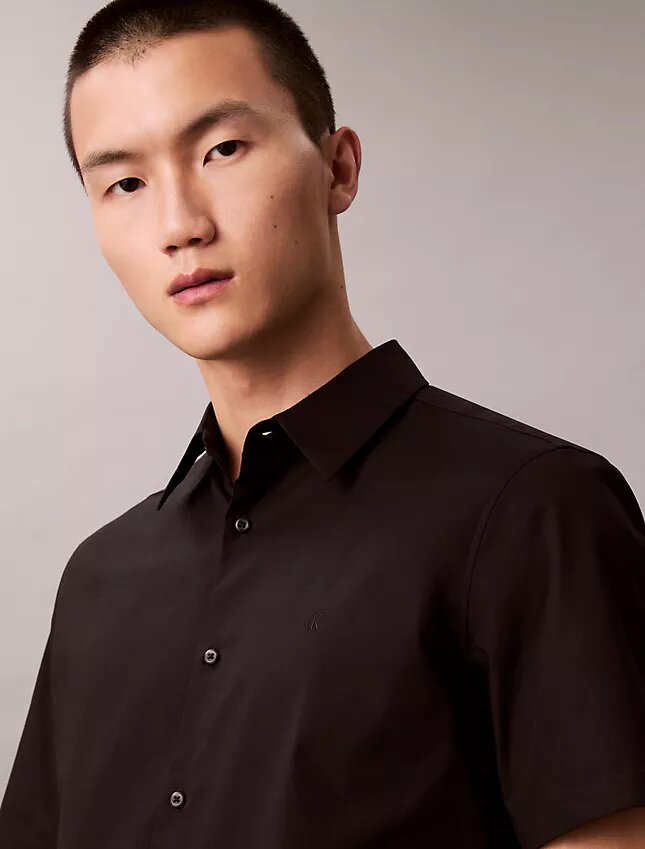 Chemise slim en coton Stretch à boutons Chemise slim en coton Stretch à boutons