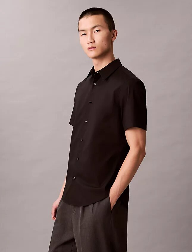 Chemise slim en coton Stretch à boutons Chemise slim en coton Stretch à boutons