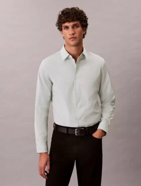 Chemise slim en coton Stretch Supima