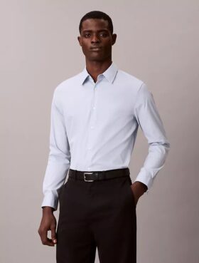 Chemise slim en coton Stretch Supima