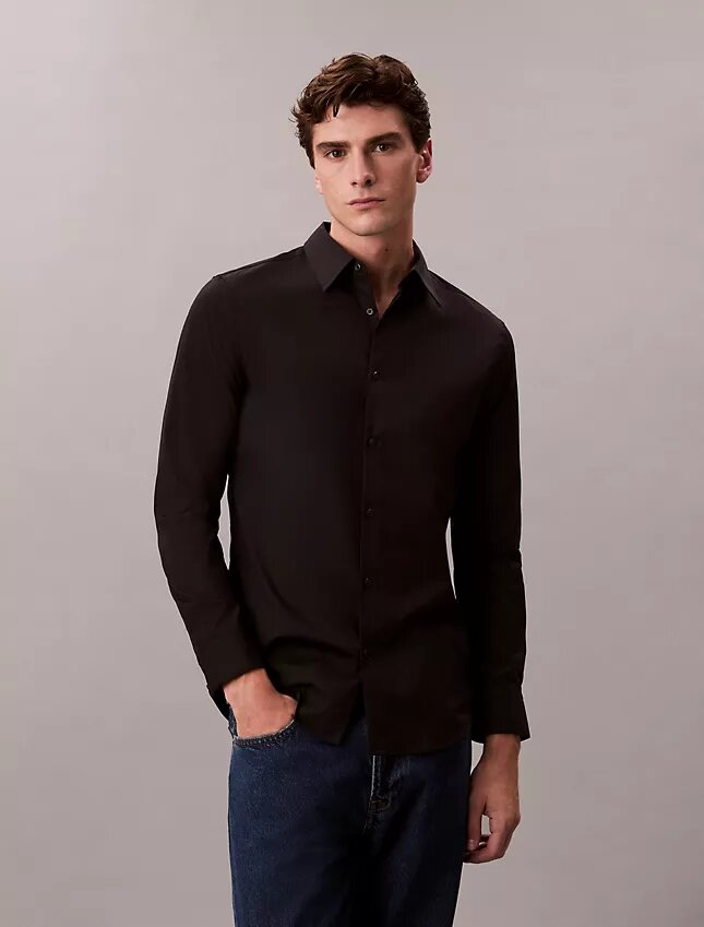 Chemise slim en coton Stretch Supima Chemise slim en coton Stretch Supima