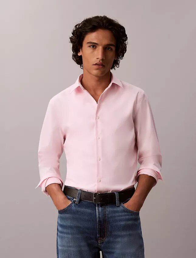 Chemise slim en coton Stretch Supima Chemise slim en coton Stretch Supima