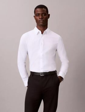Chemise slim en coton Stretch Supima