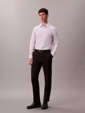 Chemise slim en coton Stretch Supima