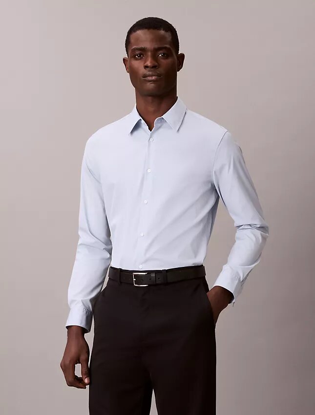 Chemise slim en coton Stretch Supima Chemise slim en coton Stretch Supima
