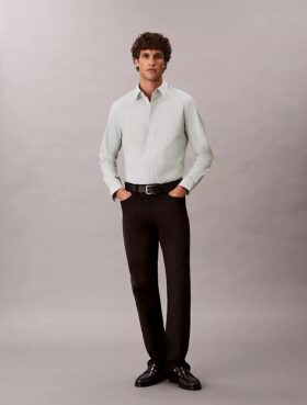 Chemise slim en coton Stretch Supima