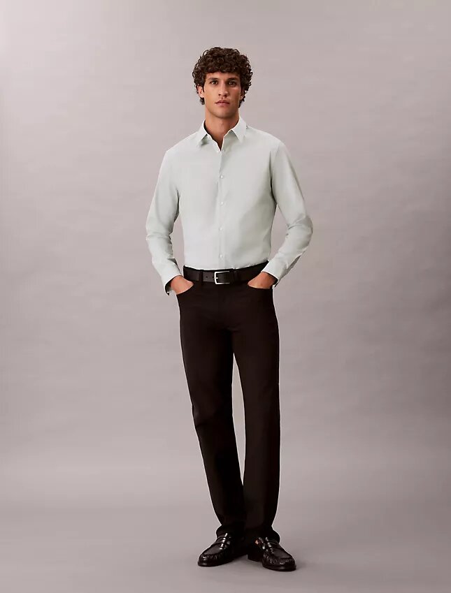 Chemise slim en coton Stretch Supima Chemise slim en coton Stretch Supima