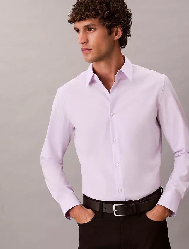 Chemise slim en coton Stretch Supima Chemise slim en coton Stretch Supima