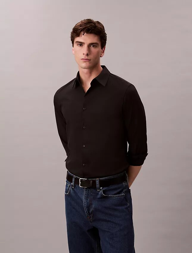 Chemise slim en coton Stretch Supima Chemise slim en coton Stretch Supima