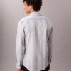 Chemise slim en Supima stretch à rayures teintes dans la masse Chemise slim en Supima stretch à rayures teintes dans la masse