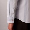 Chemise slim en Supima stretch à rayures teintes dans la masse Chemise slim en Supima stretch à rayures teintes dans la masse