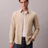 Chemise slim stretch à rayures et boutons Chemise slim stretch à rayures et boutons