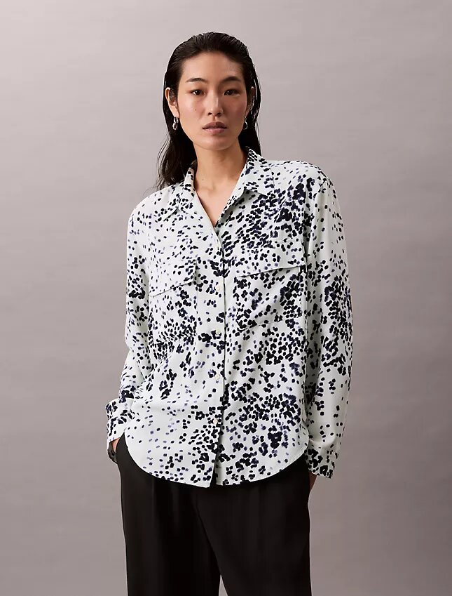 Chemise Utility Shirt décontractée imprimée à boutons Chemise Utility Shirt décontractée imprimée à boutons