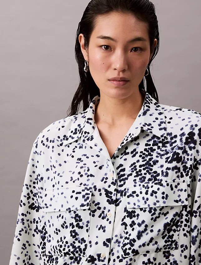Chemise Utility Shirt décontractée imprimée à boutons Chemise Utility Shirt décontractée imprimée à boutons