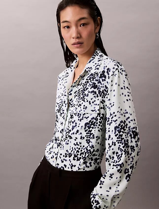 Chemise Utility Shirt décontractée imprimée à boutons Chemise Utility Shirt décontractée imprimée à boutons