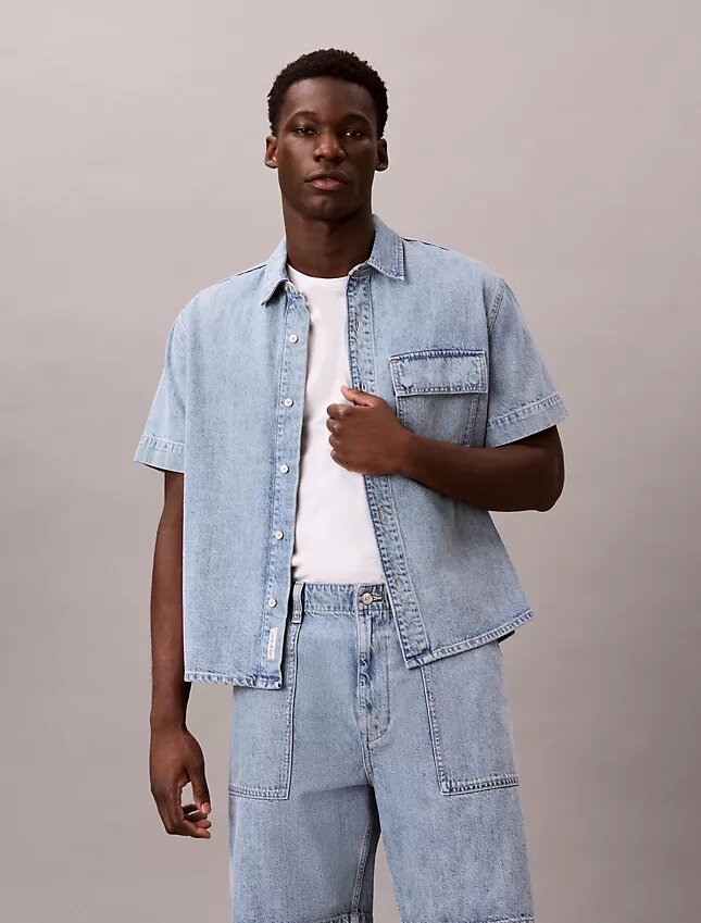 Chemise Utility Shirt en denim à boutons Chemise Utility Shirt en denim à boutons