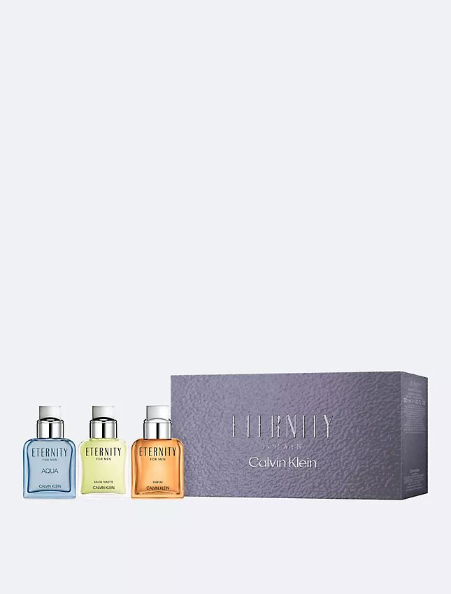 Coffret cadeau Eternity for Men avec vaporisateur de voyage Coffret cadeau Eternity for Men avec vaporisateur de voyage