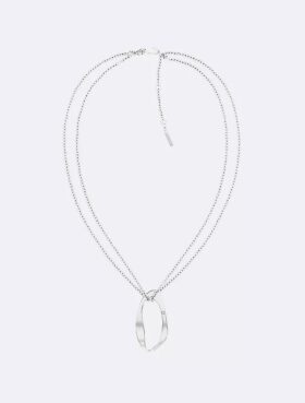 Collier avec pendentif de forme organique arrondie