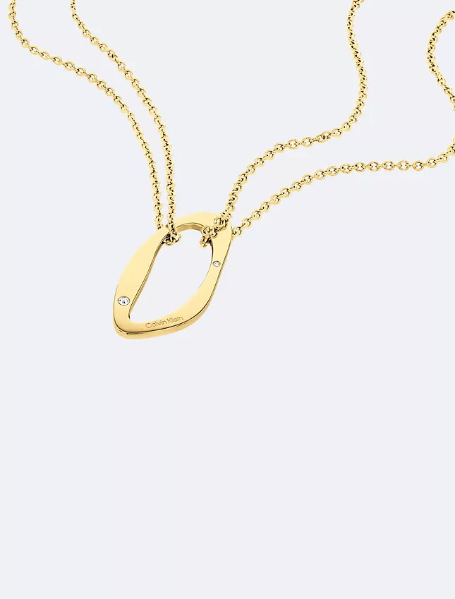Collier avec pendentif de forme organique arrondie Collier avec pendentif de forme organique arrondie