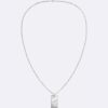 Collier avec pendentif de forme rectangulaire organique Collier avec pendentif de forme rectangulaire organique
