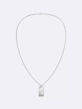 Collier avec pendentif de forme rectangulaire organique Collier avec pendentif de forme rectangulaire organique