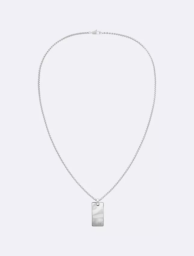Collier avec pendentif de forme rectangulaire organique Collier avec pendentif de forme rectangulaire organique