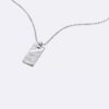 Collier avec pendentif de forme rectangulaire organique Collier avec pendentif de forme rectangulaire organique